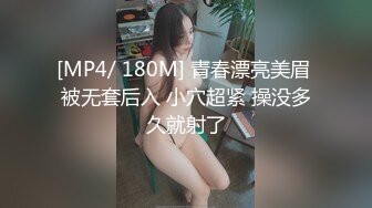 [MP4/ 180M] 青春漂亮美眉 被无套后入 小穴超紧 操没多久就射了