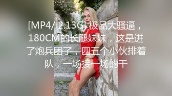 [MP4/ 2.13G] 极品大骚逼，180CM的长腿妹妹，这是进了炮兵团了，四五个小伙排着队，一场接一场的干