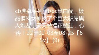 cb典藏系列，bbc黑白配，极品模特女神找了个巨大驴屌黑人炮友，天天被操还被肛，心疼！22年02-03至08-25【65v】 (9)