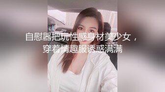 自慰器把玩性感身材美少女，穿着情趣服诱惑满满