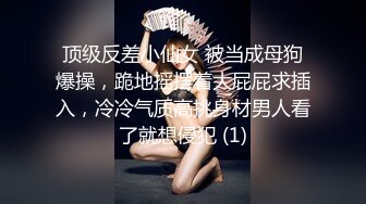 顶级反差小仙女 被当成母狗爆操，跪地摇摆着大屁屁求插入，冷冷气质高挑身材男人看了就想侵犯 (1)