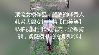 顶流女模作品，颜值巅峰秀人韩系大眼女神模特【白笑笑】私拍视图，揉奶揉穴，全裸骑熊，紫薇模拟啪啪销魂吟叫