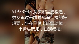 STP33935 女友浴室洗骚逼，男友跑过来蹲着舔逼，搞的好想要，坐在马桶上玩震动棒，小舌头舔JB，口活很棒