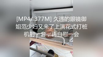 [MP4/ 377M] 久违的眼镜御姐范少妇又来了上演花式打桩机射一套，再自慰一会